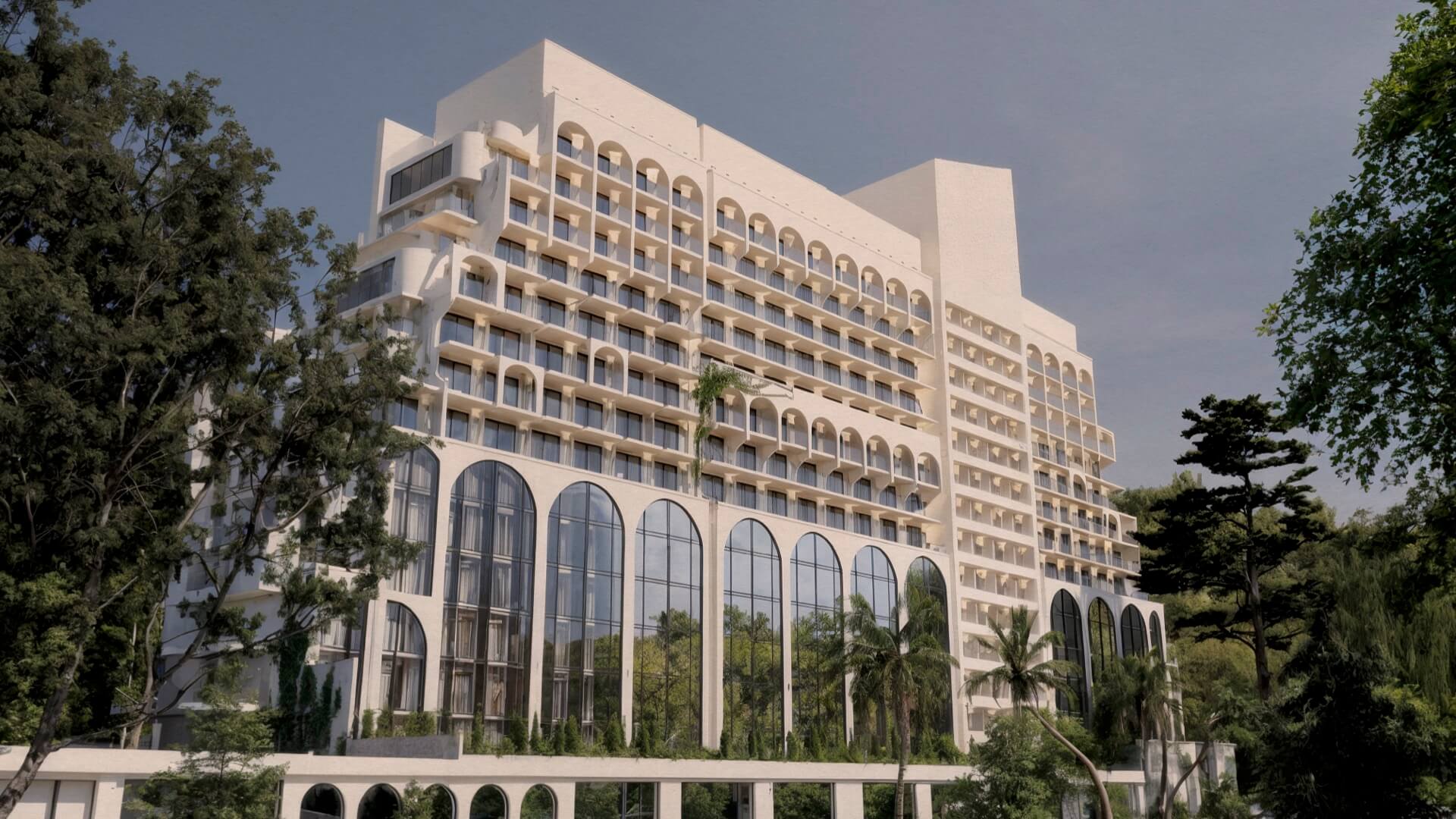 Апартаменты «Белые ночи» в Сочи — вид на море с террасы