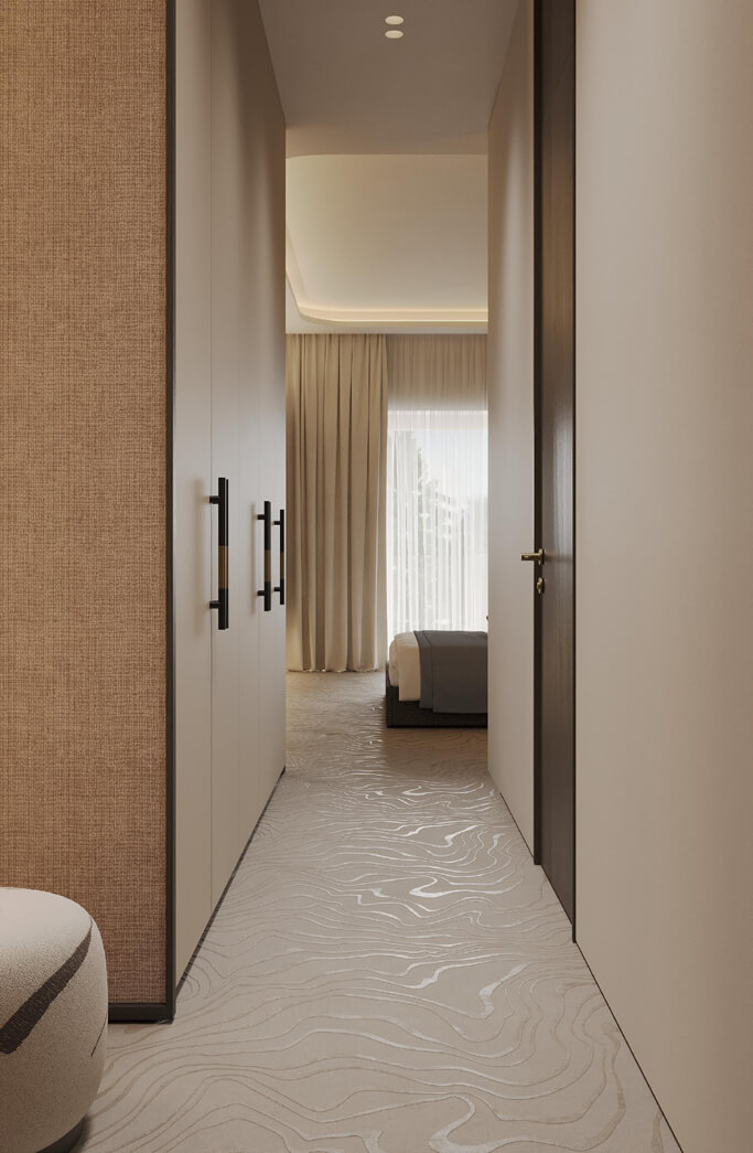 Планировка 2-комнатного апартамента 46,04 м² в «Белые ночи»